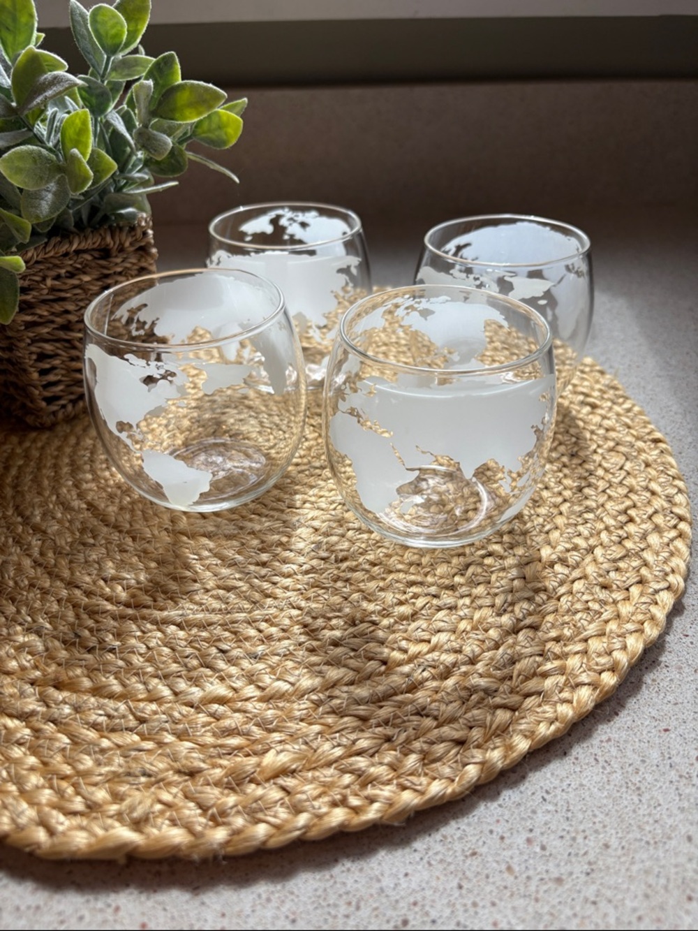 (4) Globe Scotch Whiskey Tumblers